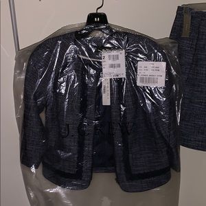 J.Crew Petite Navy Tweed women’s suit